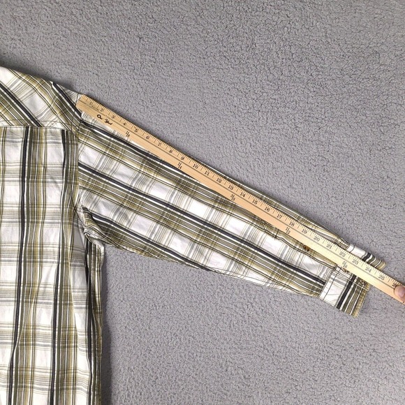 Cowboy Hardware Shirt Mens XL White Plaid Pearl‎ Snap Western Button Cotton - Picture 16 of 16
